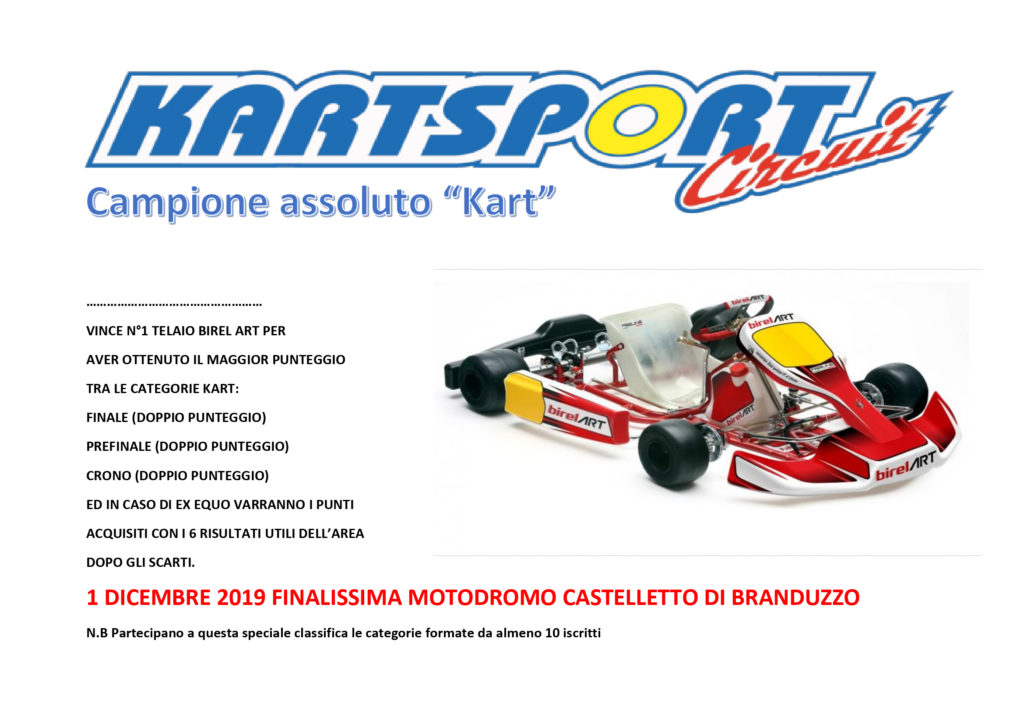 Vincitore Assoluto Kart Kartsport Circuit