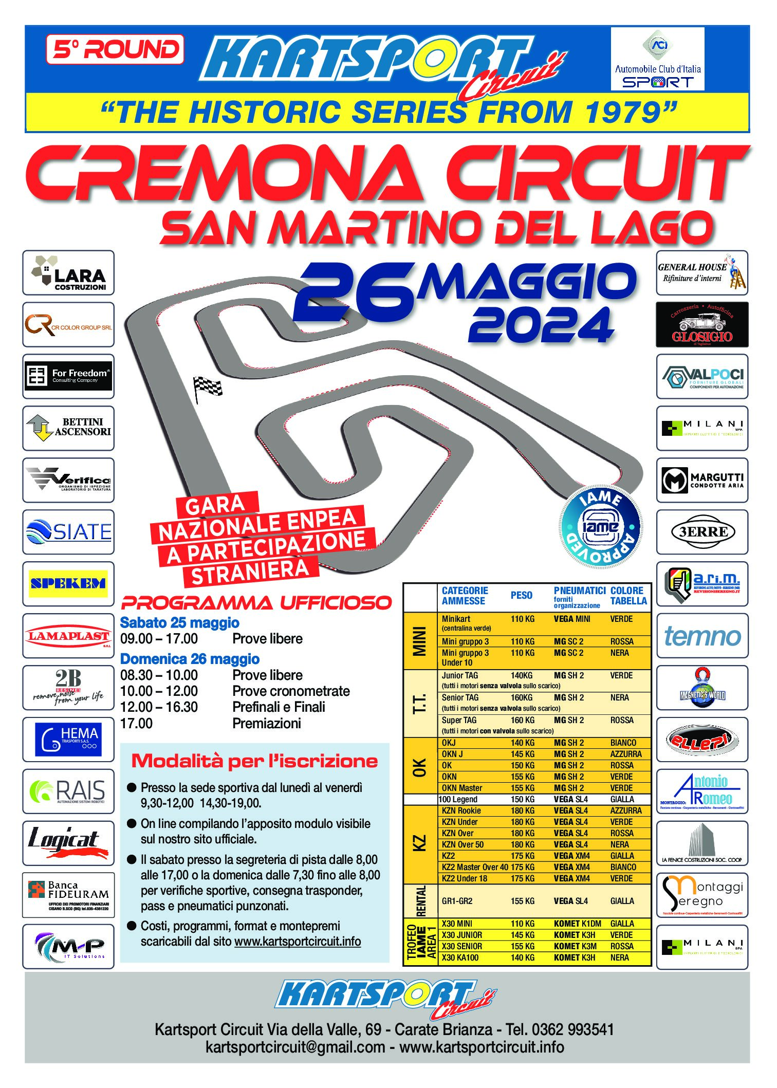 26 maggio 2024 5°Round ksc Cremona Distributore benzina autorizzata per gara 17 Marzo Cremona IP VIALE PASCOLI 7 SOLAROLO RAINERIO (CR)